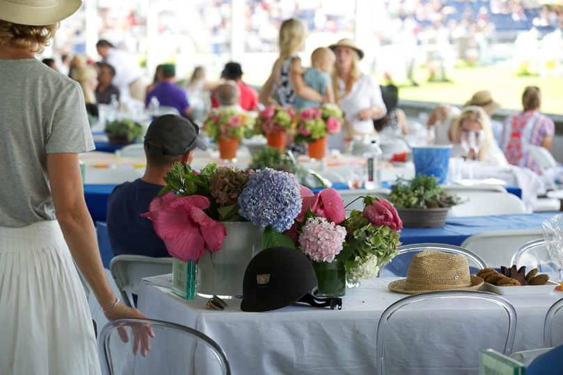 That summer table at the horse show
